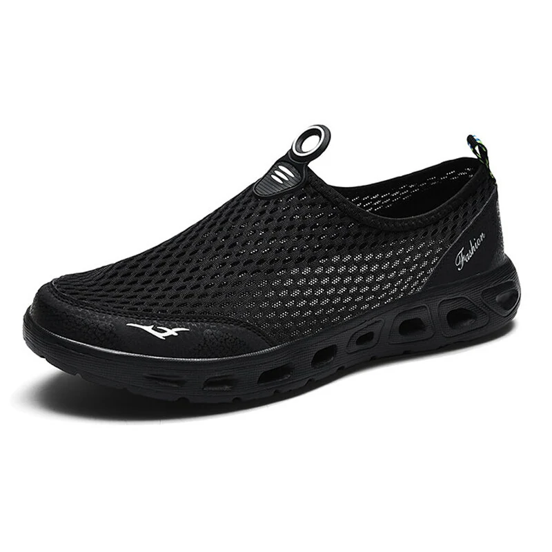 (image for) TENGOO Men Sandals Outdoor Breathable Beach Shoes Lightweight Quick-drying Wading Shoes Water Sport Hiking Camping Sneakers Shoes Summer Sandals