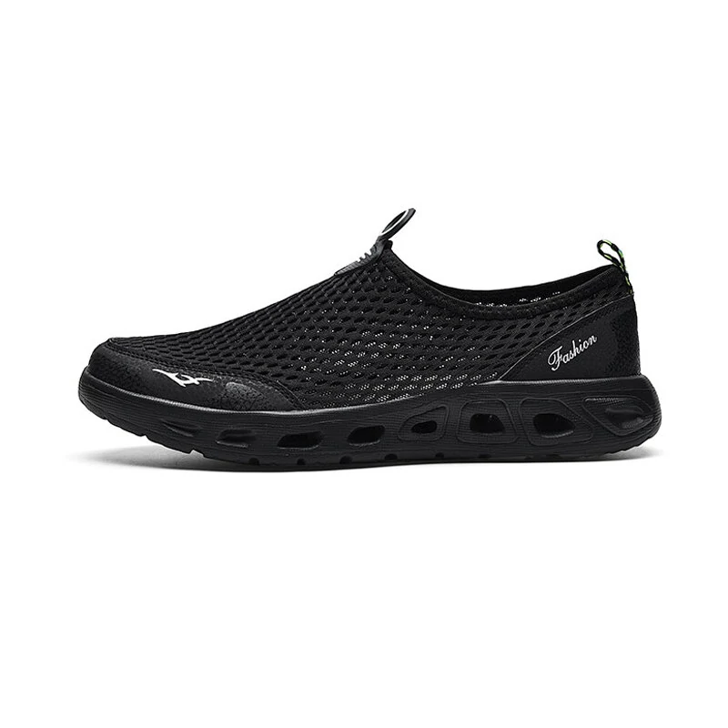 (image for) TENGOO Men Sandals Outdoor Breathable Beach Shoes Lightweight Quick-drying Wading Shoes Water Sport Hiking Camping Sneakers Shoes Summer Sandals