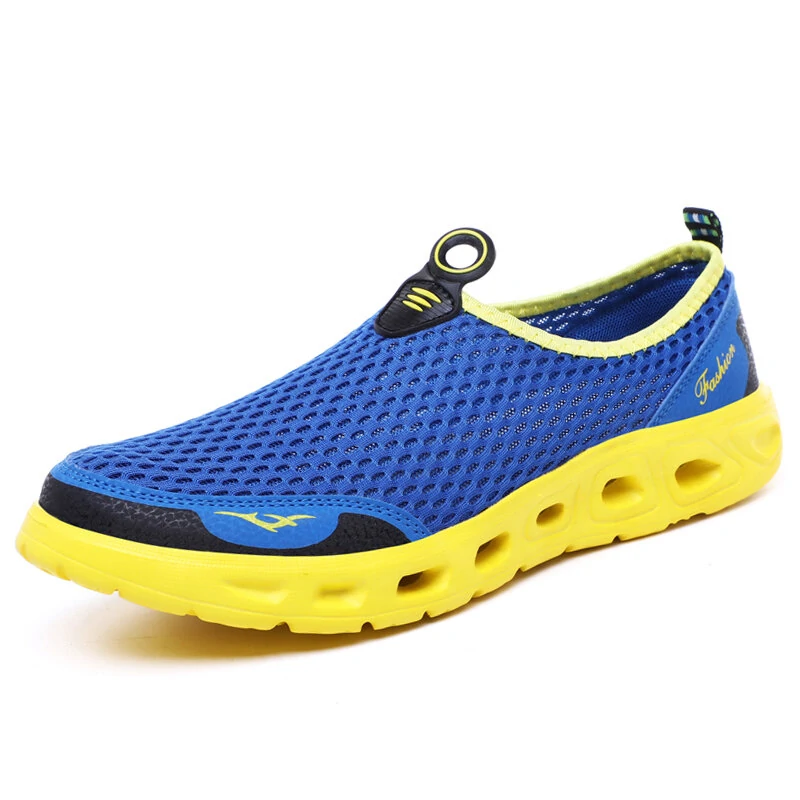 (image for) TENGOO Men Sandals Outdoor Breathable Beach Shoes Lightweight Quick-drying Wading Shoes Water Sport Hiking Camping Sneakers Shoes Summer Sandals